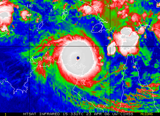 "Cyclone Monica" by University of Wisconsin–Madison SSEC/CIMSS. Licensed under Attribution via Wikimedia Commons - http://commons.wikimedia.org/wiki/File:Cyclone_Monica.png#/media/File:Cyclone_Monica.png
